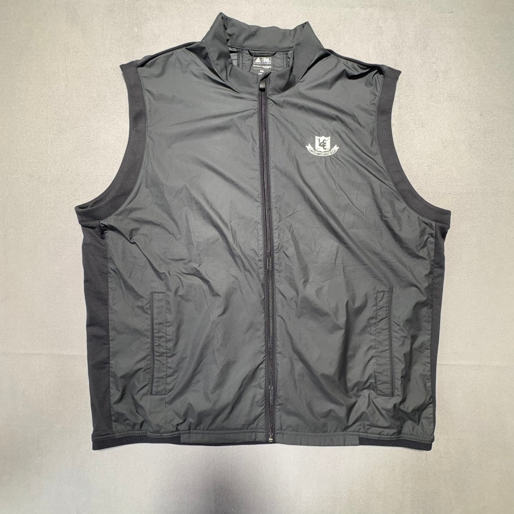 Adidas Golf ClimaProof Vest Mens XXL Black Full Zip Lakelands Golf CC TM5205F3